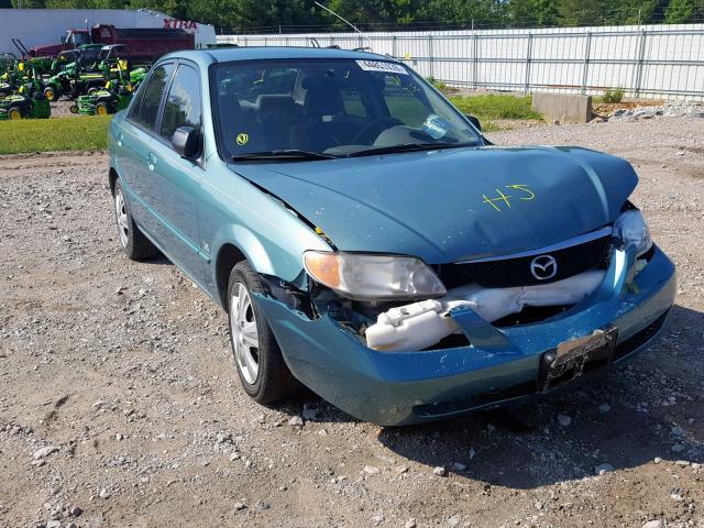 JM1BJ225410435504 - 2001 MAZDA PROTEGE LX TURQUOISE photo 1