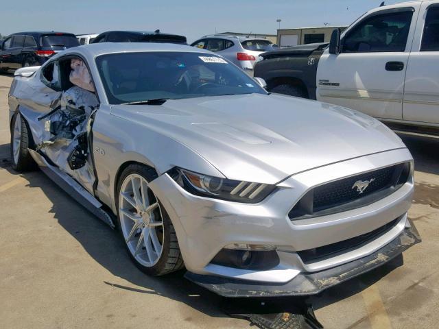 1FA6P8CF3G5245835 - 2016 FORD MUSTANG GT SILVER photo 1