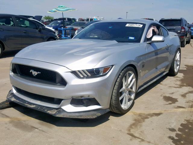 1FA6P8CF3G5245835 - 2016 FORD MUSTANG GT SILVER photo 2