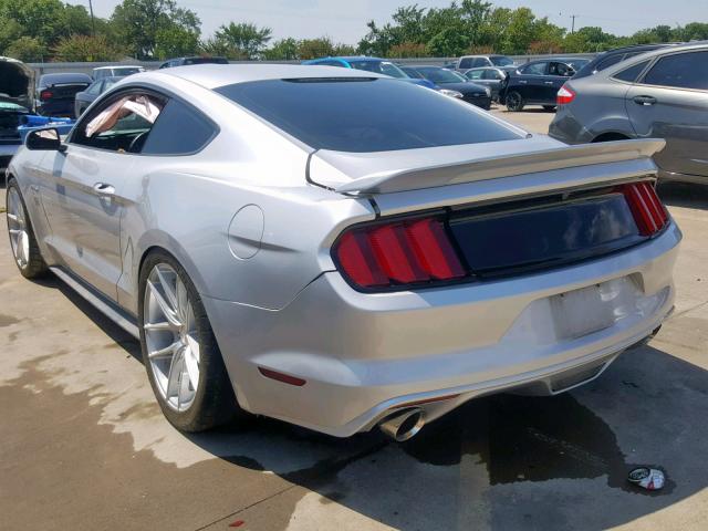 1FA6P8CF3G5245835 - 2016 FORD MUSTANG GT SILVER photo 3