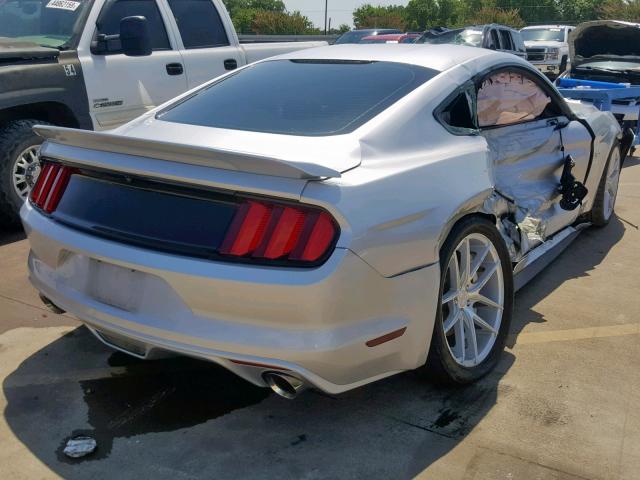 1FA6P8CF3G5245835 - 2016 FORD MUSTANG GT SILVER photo 4