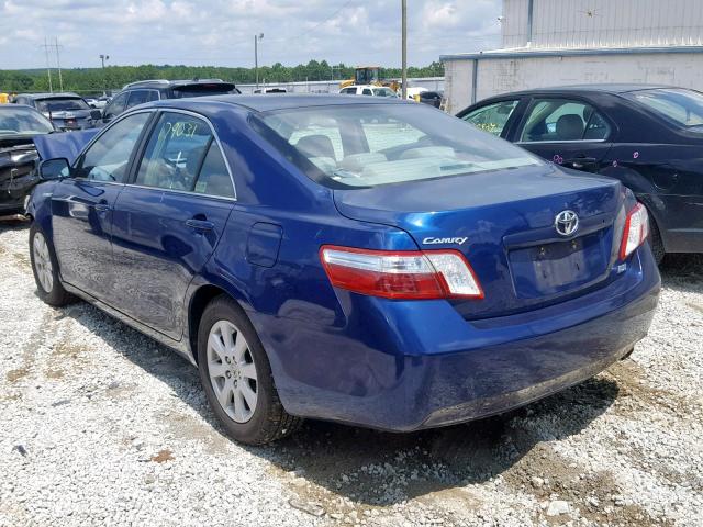 4T1BB46K38U037563 - 2008 TOYOTA CAMRY HYBR BLUE photo 3