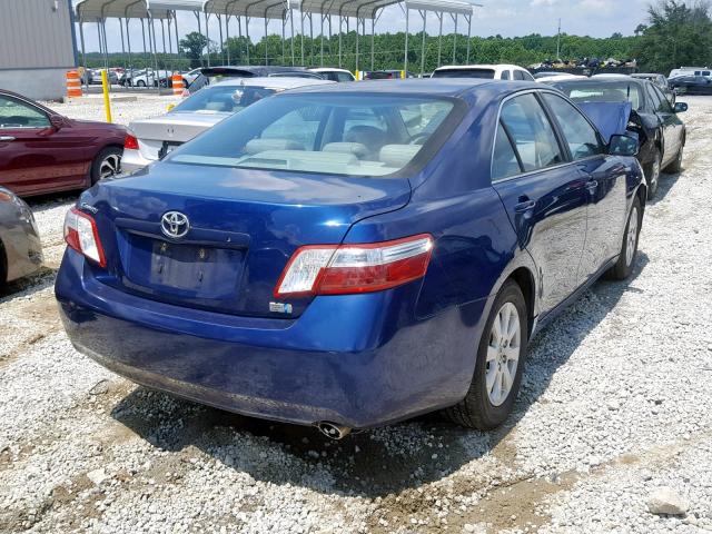 4T1BB46K38U037563 - 2008 TOYOTA CAMRY HYBR BLUE photo 4