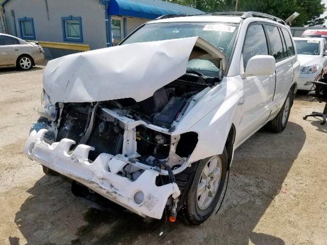 JTEGF21A930090278 - 2003 TOYOTA HIGHLANDER WHITE photo 2