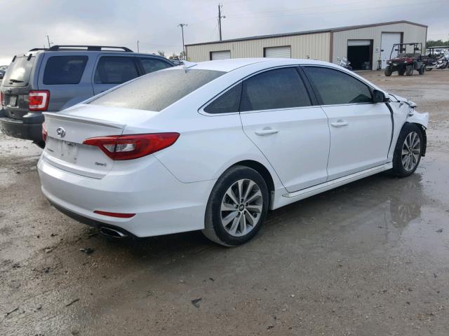 5NPE34AF7HH503286 - 2017 HYUNDAI SONATA SPO WHITE photo 4