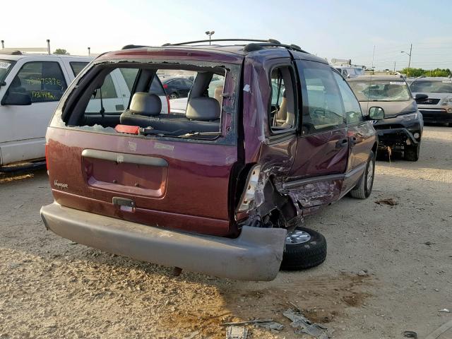 2P4FP25B3YR634752 - 2000 PLYMOUTH VOYAGER PURPLE photo 4