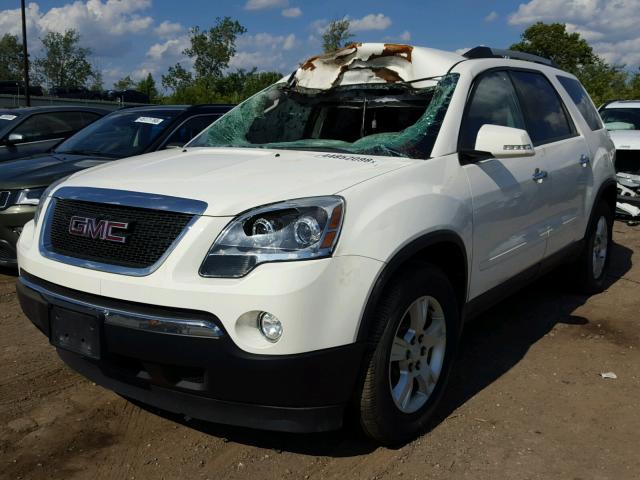 1GKLVLED8AJ263736 - 2010 GMC ACADIA SLE WHITE photo 2