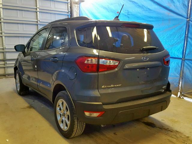 MAJ6S3GL9KC285326 - 2019 FORD ECOSPORT S GRAY photo 3