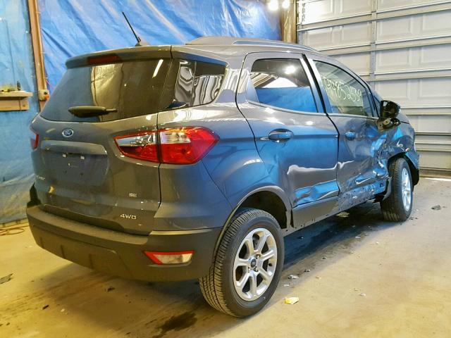 MAJ6S3GL9KC285326 - 2019 FORD ECOSPORT S GRAY photo 4