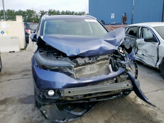 5J6RM4H74CL082381 - 2012 HONDA CR-V EXL BLUE photo 9