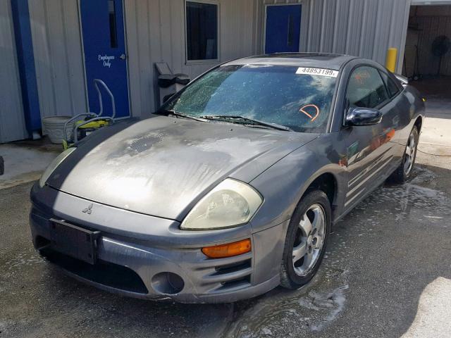 4A3AC44G84E048815 - 2004 MITSUBISHI ECLIPSE GS GRAY photo 2