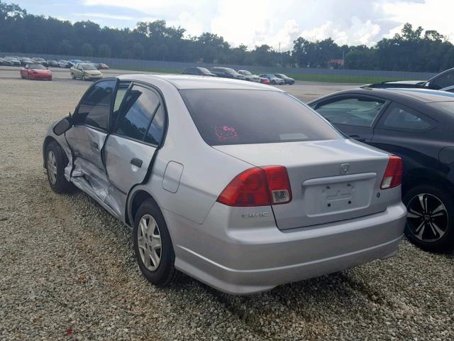 2HGES16334H597431 - 2004 HONDA CIVIC DX V SILVER photo 3