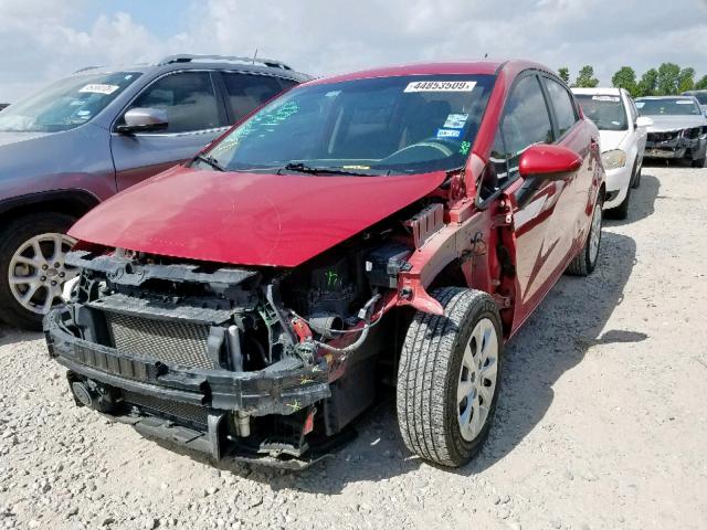 KNADM4A39F6428299 - 2015 KIA RIO LX RED photo 2