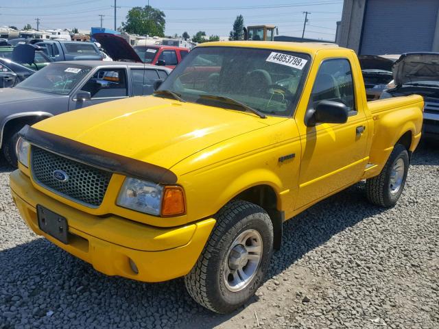 1FTYR10U82PA83043 - 2002 FORD RANGER YELLOW photo 2
