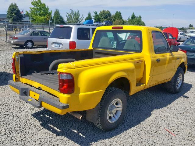 1FTYR10U82PA83043 - 2002 FORD RANGER YELLOW photo 4