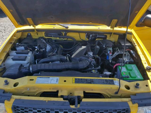 1FTYR10U82PA83043 - 2002 FORD RANGER YELLOW photo 7