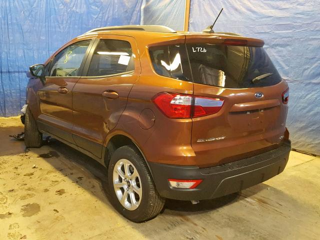 MAJ6S3GL2KC277939 - 2019 FORD ECOSPORT S ORANGE photo 3