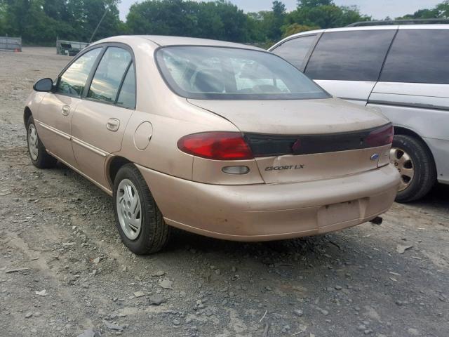 1FALP13PXVW267373 - 1997 FORD ESCORT LX TAN photo 3