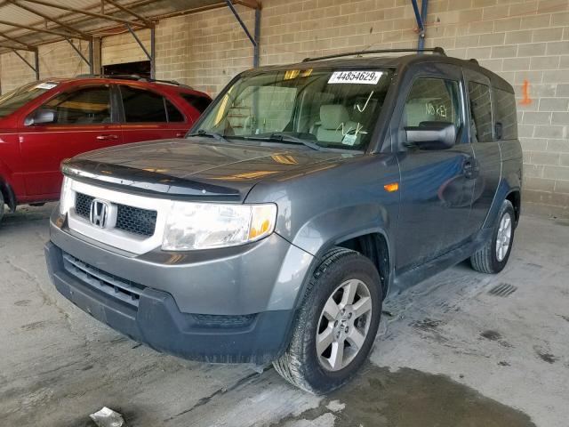 5J6YH2H71BL005731 - 2011 HONDA ELEMENT EX GRAY photo 2