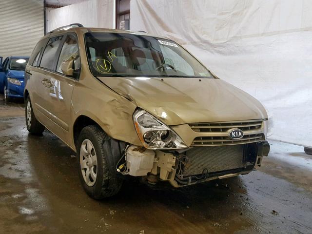 KNDMG4C34A6347646 - 2010 KIA SEDONA LX GOLD photo 1