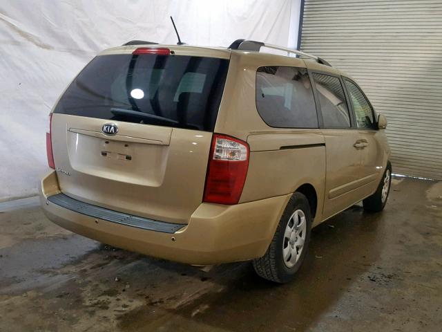 KNDMG4C34A6347646 - 2010 KIA SEDONA LX GOLD photo 4