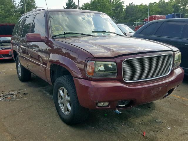 1GKEK63R5YR169827 - 2000 GMC DENALI MAROON photo 1