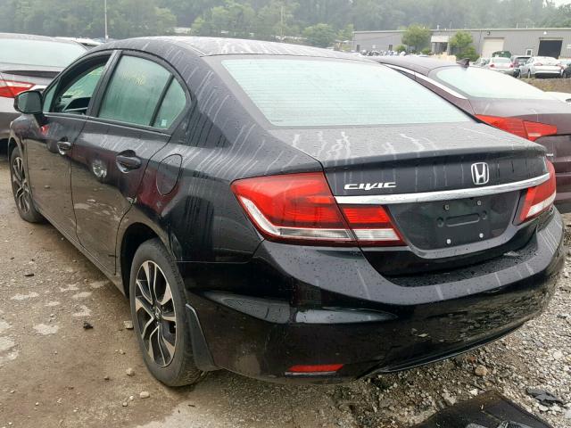 19XFB2F95DE256346 - 2013 HONDA CIVIC EXL 黑色 照片 3