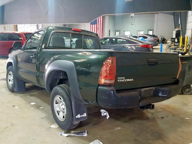 5TFPX4EN0CX007144 - 2012 TOYOTA TACOMA GREEN photo 3