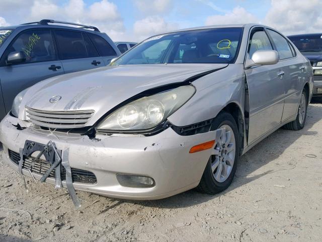 JTHBF30G920060835 - 2002 LEXUS ES 300 SILVER photo 2