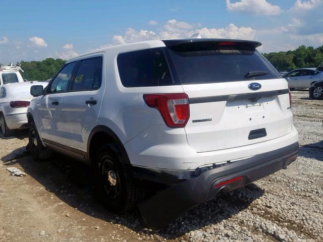 1FM5K8AR5HGD25978 - 2017 FORD EXPLORER P WHITE photo 3