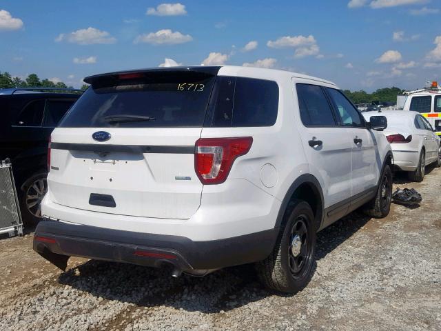 1FM5K8AR5HGD25978 - 2017 FORD EXPLORER P WHITE photo 4