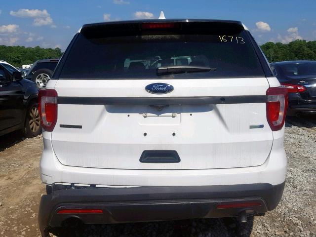 1FM5K8AR5HGD25978 - 2017 FORD EXPLORER P WHITE photo 9