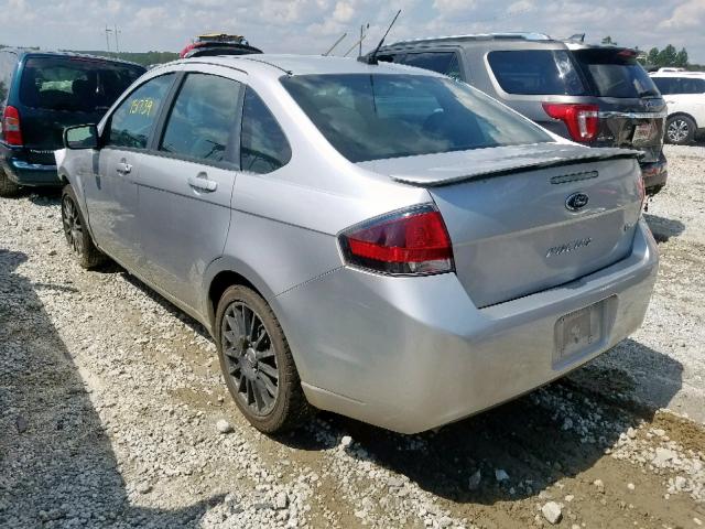 1FAHP3GN3AW115505 - 2010 FORD FOCUS SES GRAY photo 3