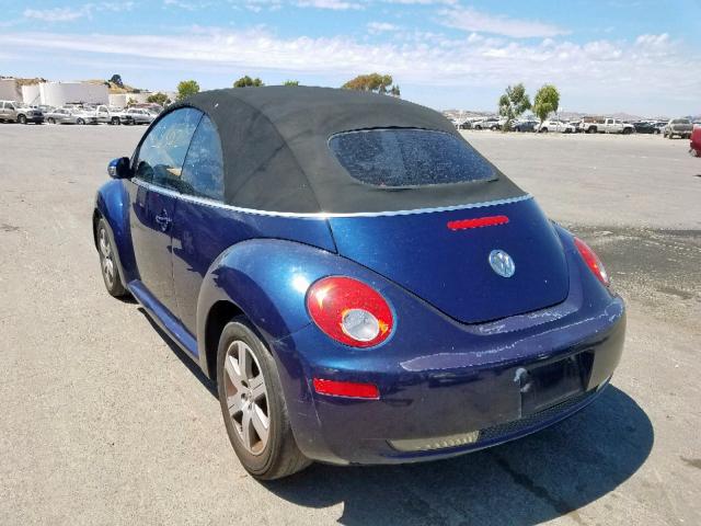 3VWRF31YX6M325091 - 2006 VOLKSWAGEN NEW BEETLE Blau Foto 3
