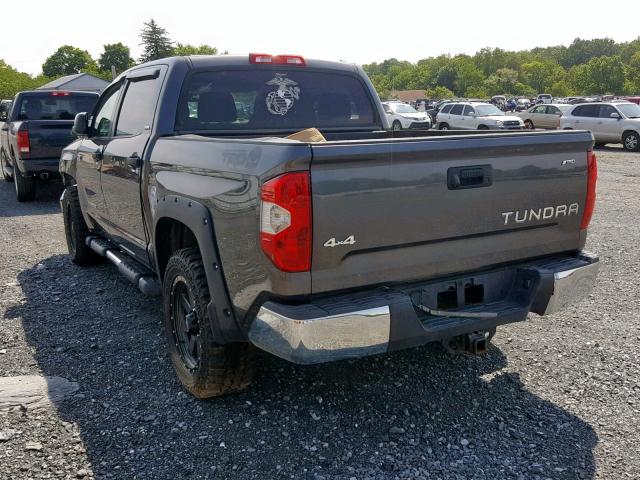 5TFDY5F13EX337123 - 2014 TOYOTA TUNDRA CRE GRAY photo 3