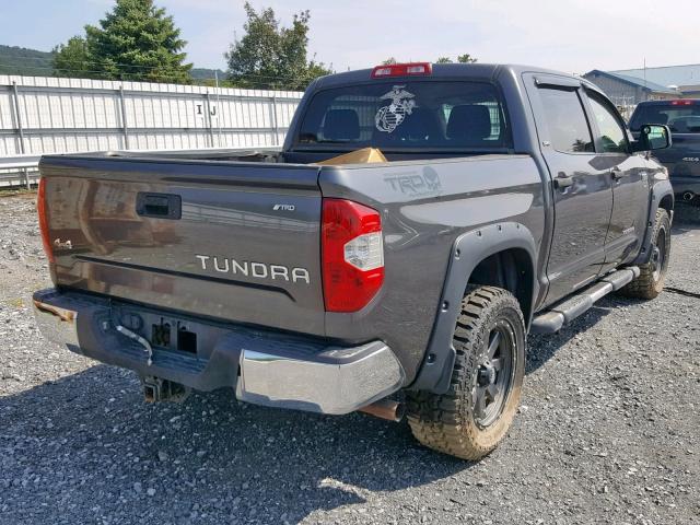 5TFDY5F13EX337123 - 2014 TOYOTA TUNDRA CRE GRAY photo 4