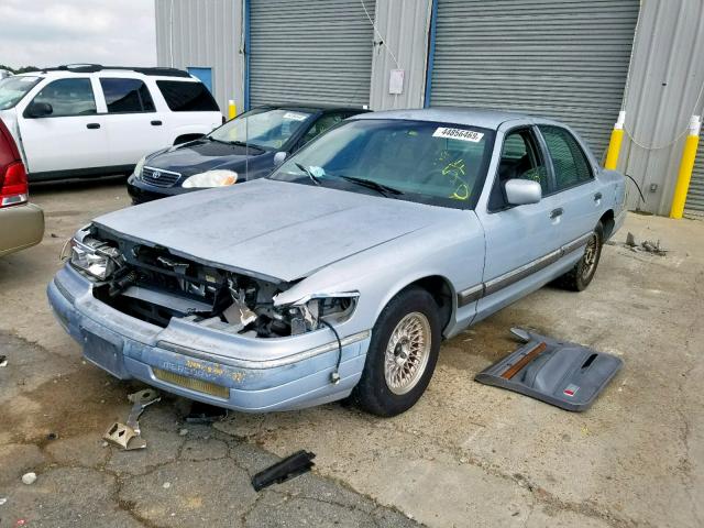 2MELM75W9RX657772 - 1994 MERCURY GRAND MARQ BLUE photo 2