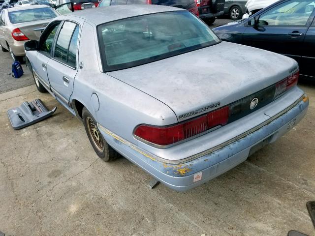 2MELM75W9RX657772 - 1994 MERCURY GRAND MARQ BLUE photo 3