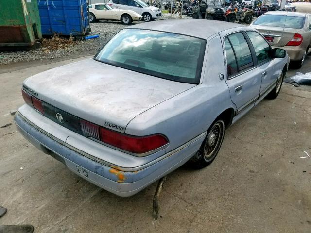 2MELM75W9RX657772 - 1994 MERCURY GRAND MARQ BLUE photo 4