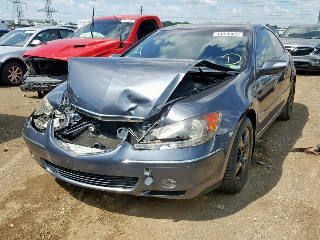 JH4KB16565C002299 - 2005 ACURA RL GRAY photo 2