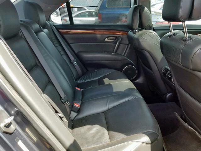 JH4KB16565C002299 - 2005 ACURA RL GRAY photo 6