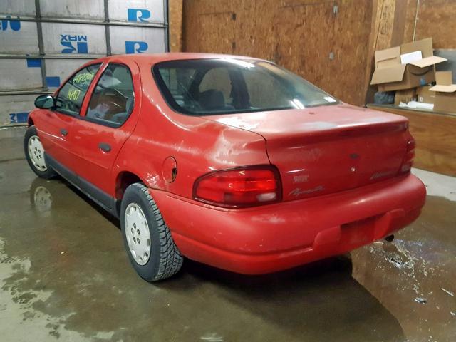 1P3EJ46CXXN546894 - 1999 PLYMOUTH BREEZE BAS RED photo 3