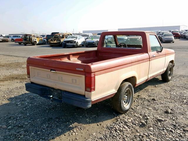 1FTBR10T4GUB37539 - 1986 FORD RANGER ORANGE photo 4