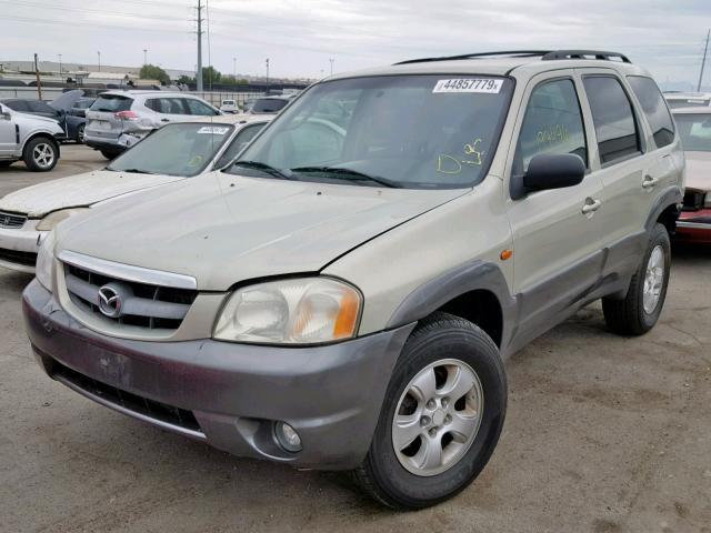 4F2YZ94134KM20054 - 2004 MAZDA TRIBUTE LX BEIGE photo 2