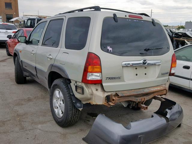 4F2YZ94134KM20054 - 2004 MAZDA TRIBUTE LX BEIGE photo 3