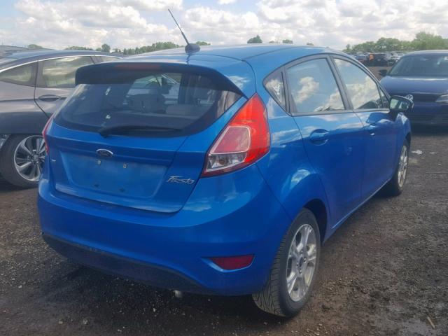 3FADP4EJ5EM211470 - 2014 FORD FIESTA SE BLUE photo 4