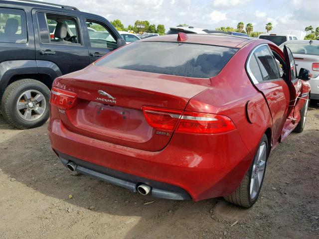 SAJAD4FX7JCP37427 - 2018 JAGUAR XE PREMIUM RED photo 4