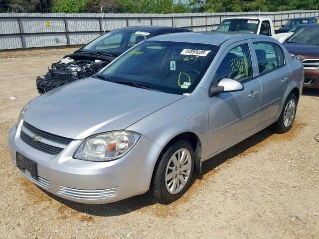 1G1AT58H797235270 - 2009 CHEVROLET COBALT LT SILVER photo 2