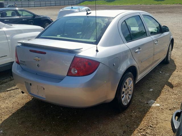 1G1AT58H797235270 - 2009 CHEVROLET COBALT LT SILVER photo 4