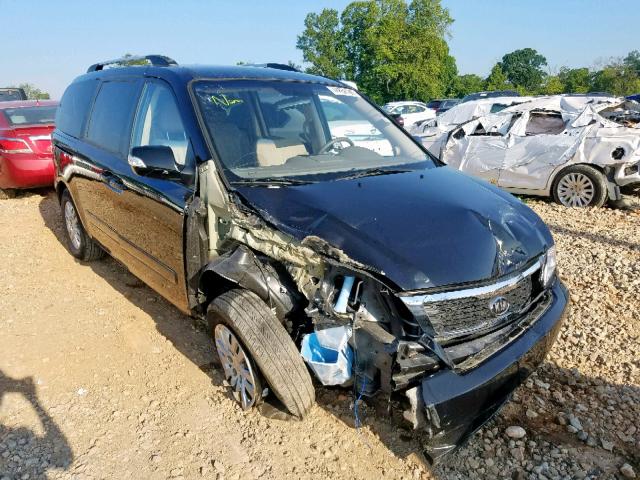 KNDMG4C7XC6428527 - 2012 KIA SEDONA LX BLACK photo 1